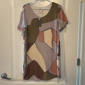 Aritzia Scoop Neck Midi Dress Medium NWT